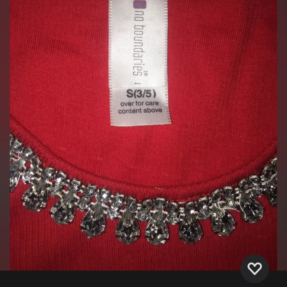 Red tank top SZ small great for 4th of July1
